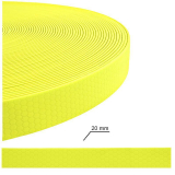 Bullyzei Leine PVC 20mm x 15m mit Schlaufe, Neon-Gelb